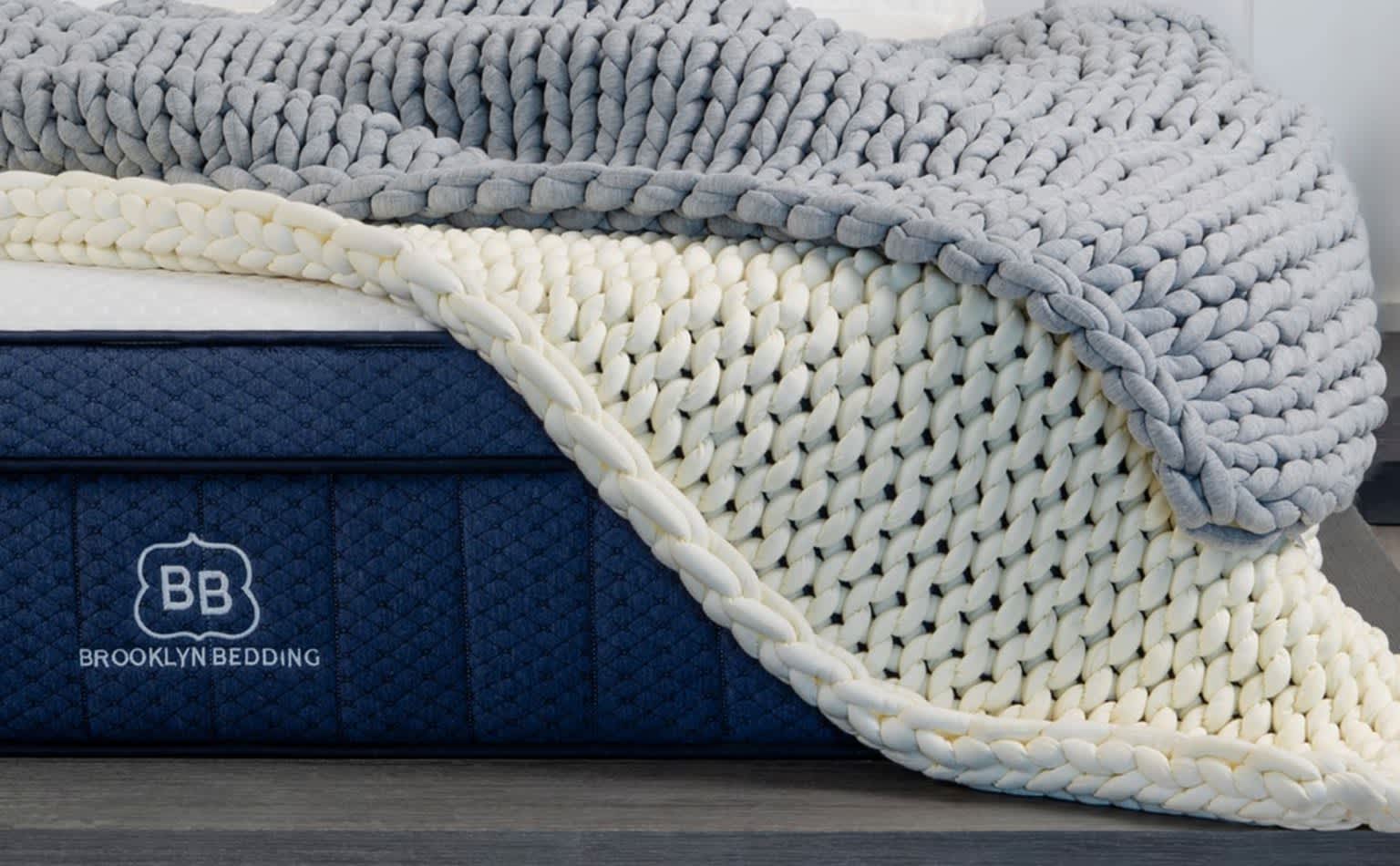 Brooklyn Bedding Chunky Knit Weighted Blanket